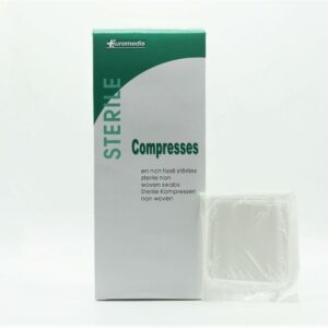 D183 Euromedis Sterile Non-Woven Swabs 10x10cm, 4 Ply 40gr 50pcs